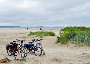 bikes on the beach